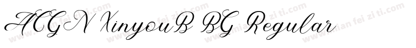 ACGN XinyouB BG Regular字体转换